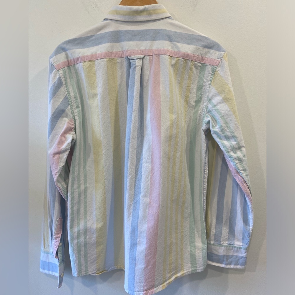Kiel James Patrick Button Down Pastel Striped Shi… - image 2